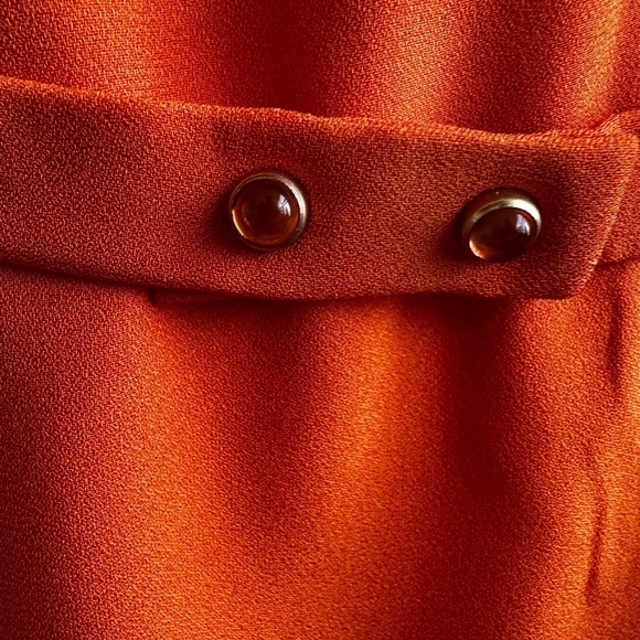 Hugo Boss Bright Orange Midi Dress - Picture 6 of 9